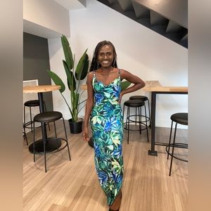 Floral Body fitted Dress